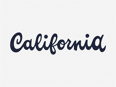 California lettering.