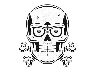 Skull print. branding crossbones design emblem graphic design grunge illustration logo monochrome poster print retro skeleton skull t shirt design vector vintage