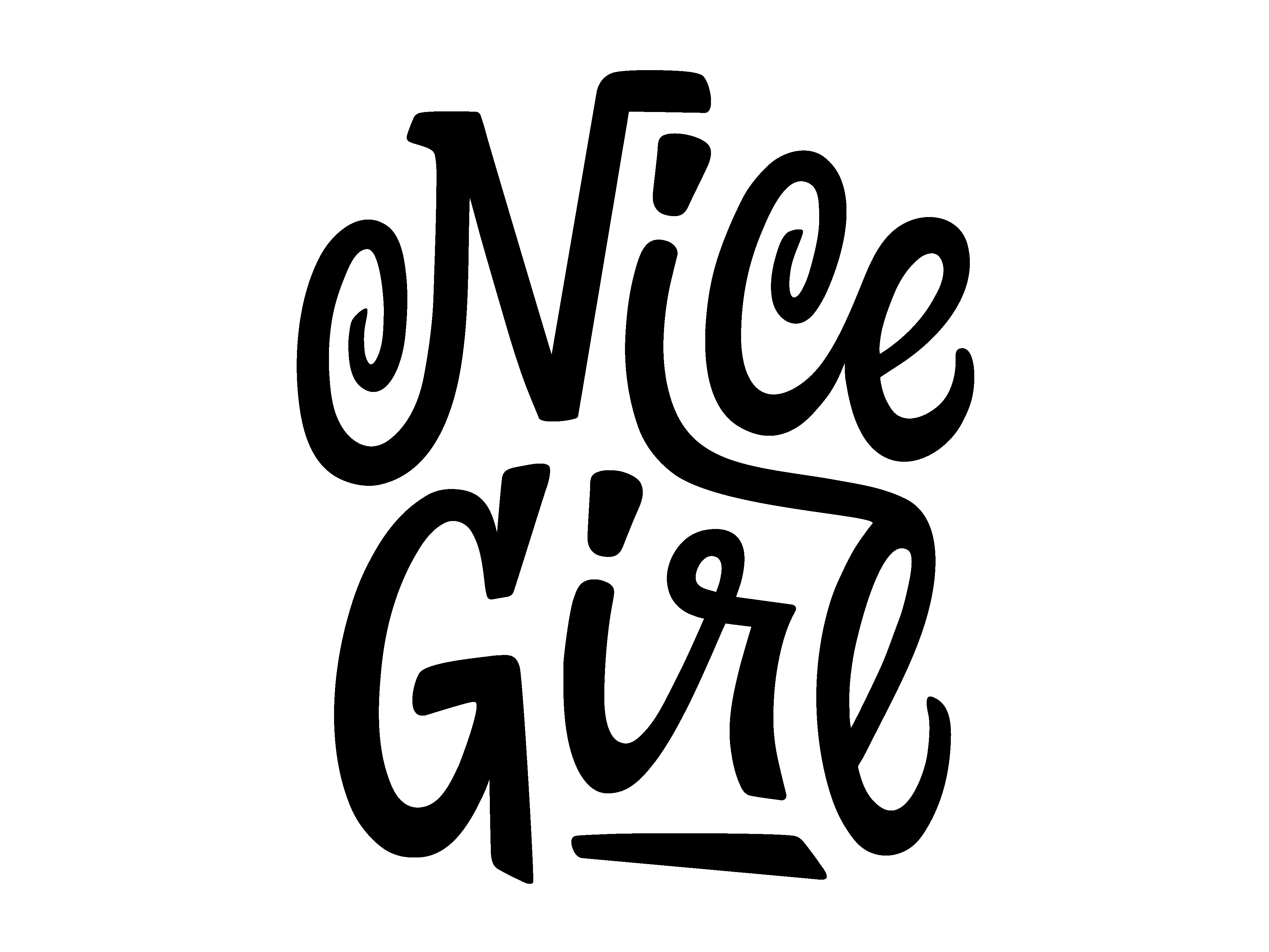 Girl lettering
