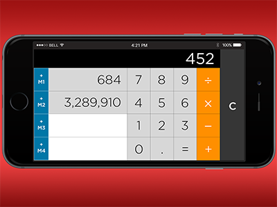 DailyUI 004 Calculator