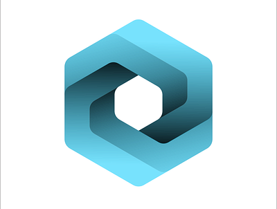 Geometrical illusion 3d branding design eye catchy graphic design logo