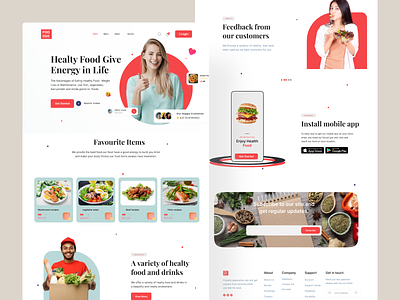 Food Delivery Landing Page ❤️