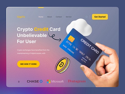 Our Future crypto card agency website branding design graphic design illustration landing page motion graphics ui