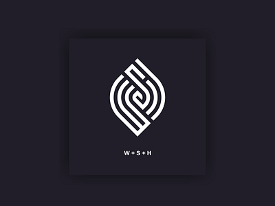 MONOGRAM WSH branding design graphic design icon illustration logo typography ui ux vector