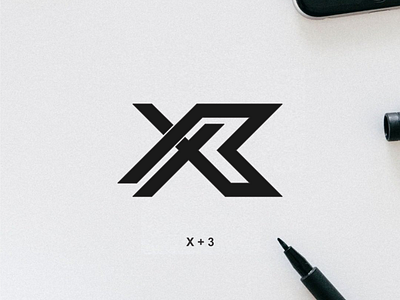 monogram X3 branding design graphic design icon illustration logo typography ui ux vector