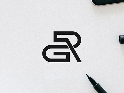 monogram GR 3d animation branding design graphic design icon illustration logo motion graphics typography ui ux vector