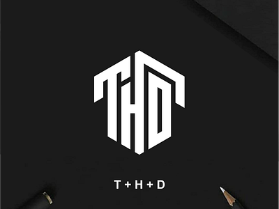 monogram THD 3d animation branding design graphic design icon illustration logo motion graphics typography ui ux vector