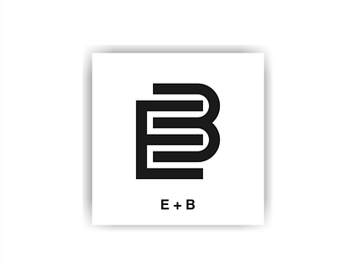 MONOGRAM EB 3d animation branding design graphic design icon illustration logo motion graphics typography ui ux vector