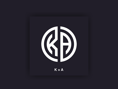 monogram KA 3d animation branding design graphic design icon illustration logo motion graphics typography ui ux vector