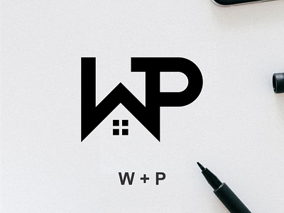 monogram WP 3d animation branding design graphic design icon illustration logo motion graphics typography ui ux vector