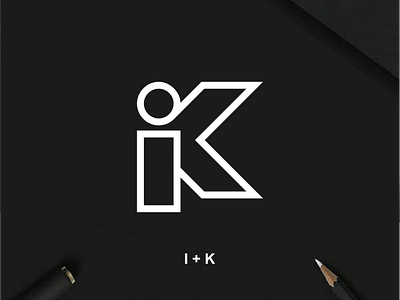 MONOGRAM IK 3d animation branding design graphic design icon illustration logo motion graphics typography ui ux vector