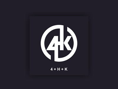 monogram 4HK 3d america animation branding design dribbble dubai graphic design icon illustration logo logos monogram motion graphics typography ui ux vector