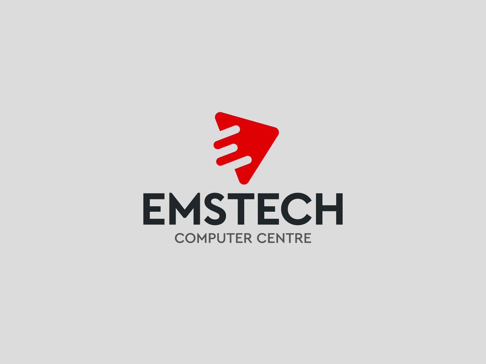 Emstech logo design for computer sales & service centre by Firdaus Khalib on Dribbble