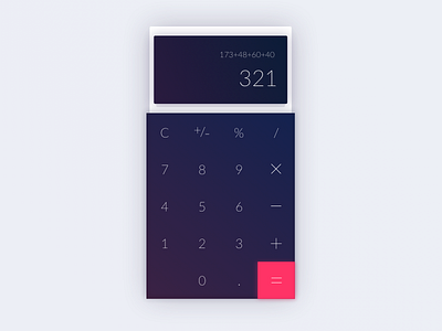 Calculator app calculator concept design interface ui ux