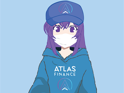 Atlas Finance Mascot animation anime art cute design illustration