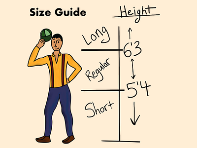 Better Than Belts suspenders size guide