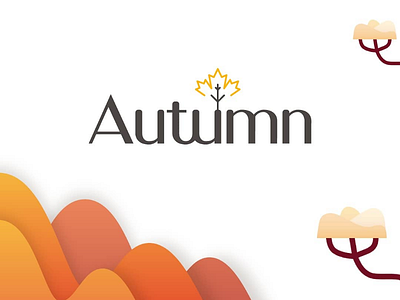 Autumn autumn logo brand marck orange