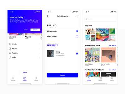 Music discover design challenge gradients grid ios layout music recommendations ui