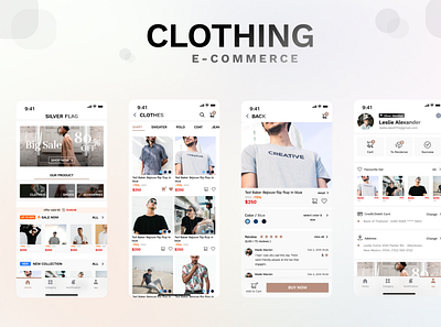 Clothing App - eCommerce cloth shop app cloth shop design ecommerce shop ui ux