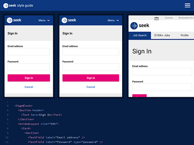 SEEK Style Guide Sandbox