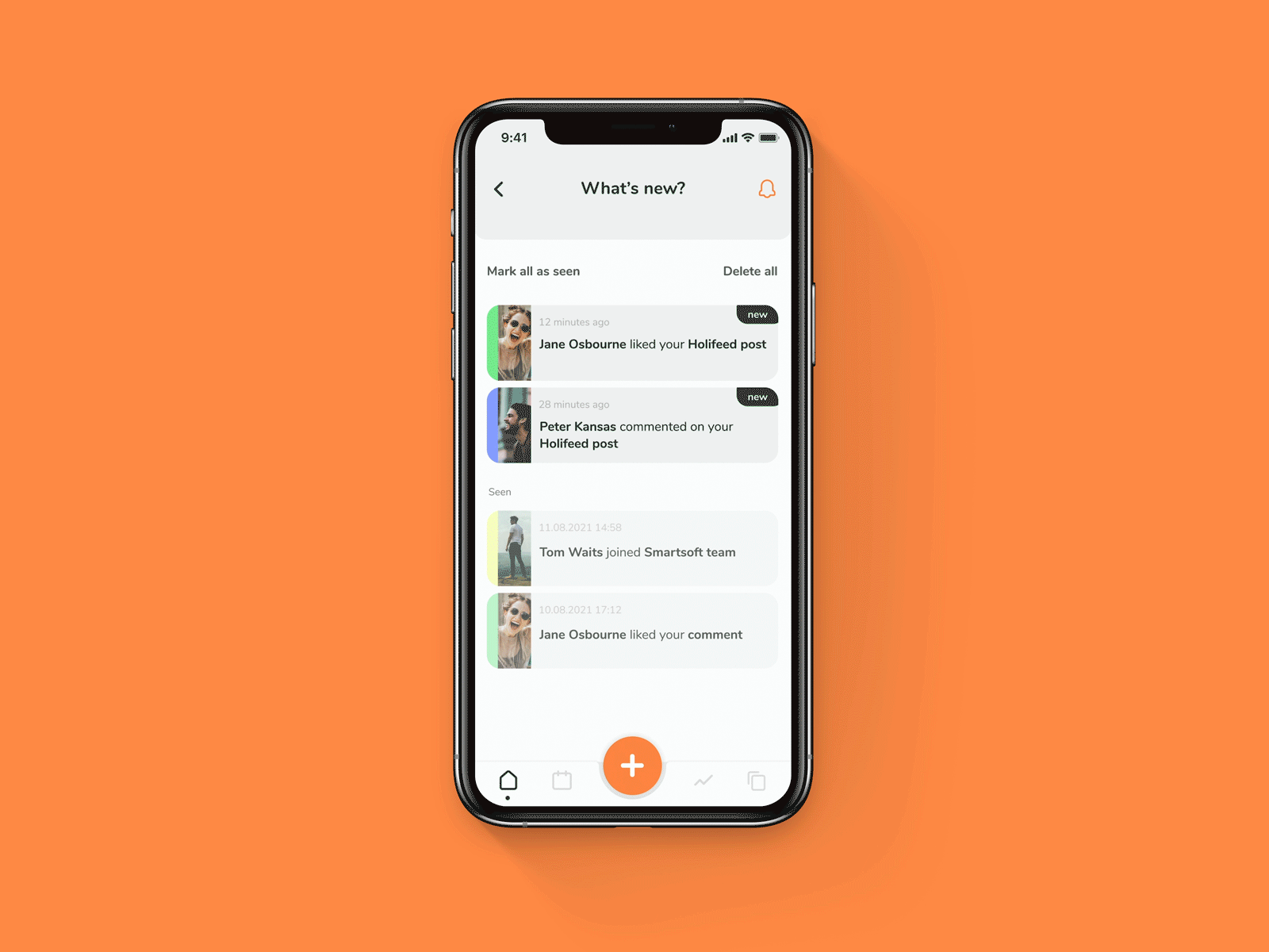 Holidaily 🌴 | Notifications | UX/UI Design