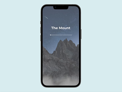 The Mount App — find your desired path 🏔 | loading animation animated animation app application blue design load loading mobile mobile ui mobile ux motion design motion graphics mountains mp4 ui ui design ux video