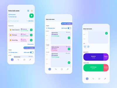 Time Tracker — manage your daily tasks ✨⏱ | mobile app