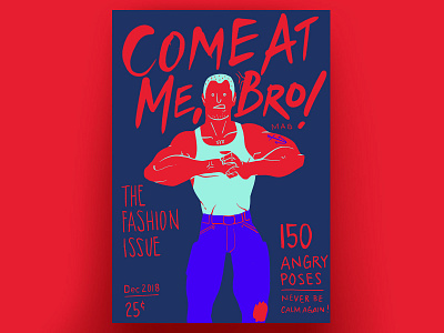 Come At Me, Bro! Magazine Dec 2018 Issue concept illustration martial arts procreate