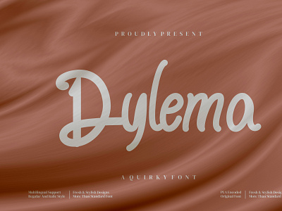 Dylema font branding design font illustration letter logo typography ui ux vector
