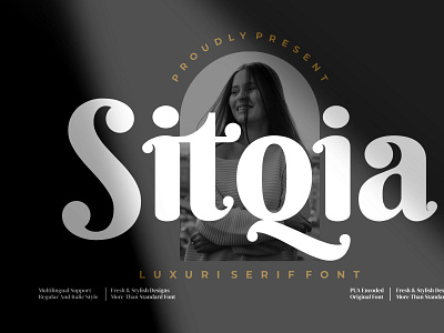 Sitqia Font branding design font illustration letter logo typography ui ux vector