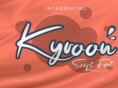 Kyroon - Script style font typeface