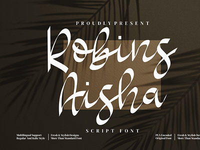 Robins Aisha typeface
