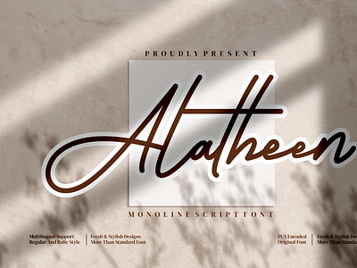 Alatheen typeface