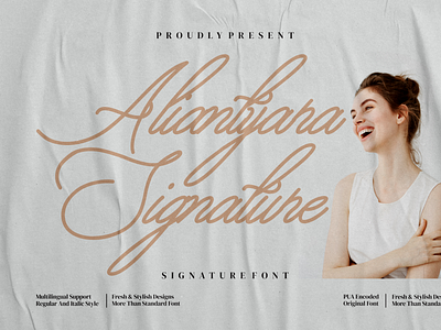 Aliantyara Signature typeface