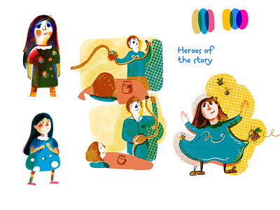 Characters design for kids book book character character design childrens books illustration kids picture book