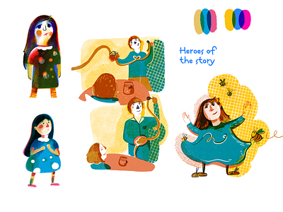 Characters design for kids book