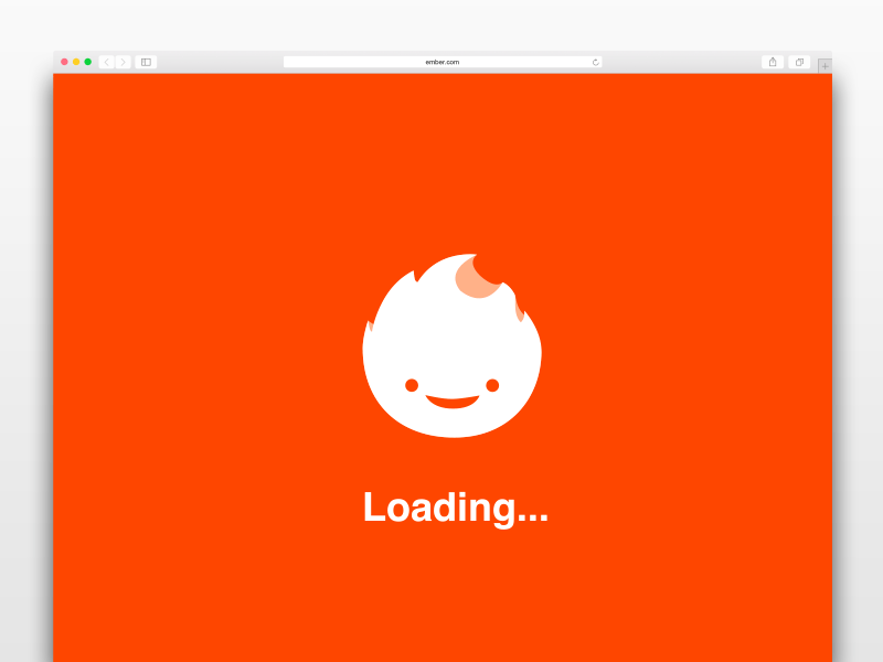 Ember loading interface ae sketch