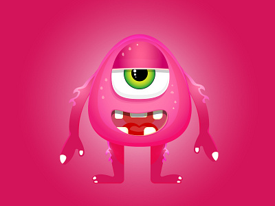 Monstree cute design digital digitalart graphic design illustration monster pink