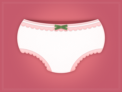Panties! bow girly icon illustration lace layer styles panties pink robby davis ruffles underwear
