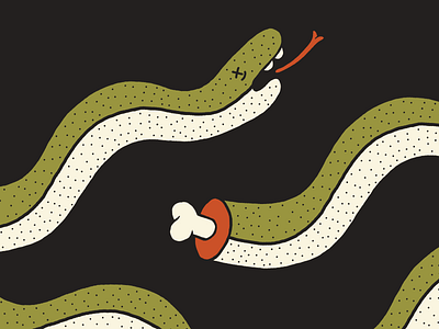 Ssssssssss 3 color bone dead illustration louisville morning warm up robby davis snake wip