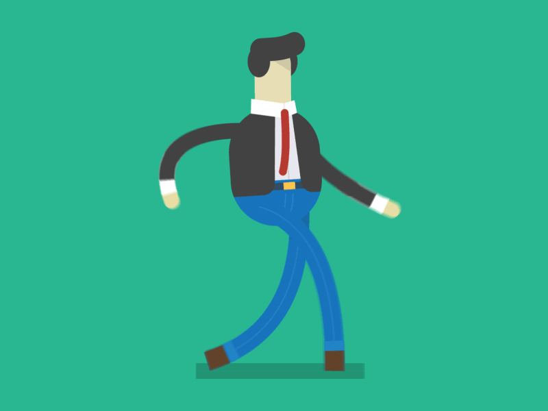 Revised Businessman after effects animation businessman character illustration indatus louisville revised robby davis walk cycle