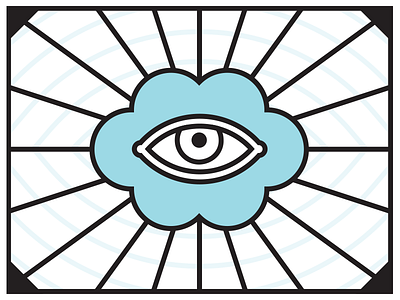 Don't fear the cloud 2 color all seeing eye cloud fear indatus louisville robby davis