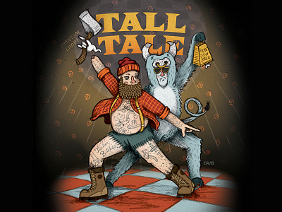 Tall Tale beer label art