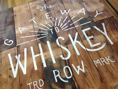 Gateway to Whiskey Row Sign Painting