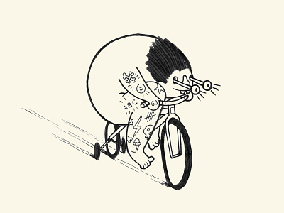 Doodle or Die - Day 1 - Giant aiga bicycle bike doodle doodleordie doodleordiejune drawing fast louisville ride robby davis tattoos