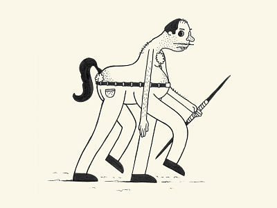 Doodle or Die - Day 4 - Mythology aiga beast centaur doodle doodleordie doodleordiejune drawing louisville mythology robby davis tail