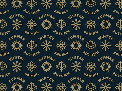 Seasonal pattern autumn fall four seasons holidays icons louisville pattern robby davis seasons spring summer winter