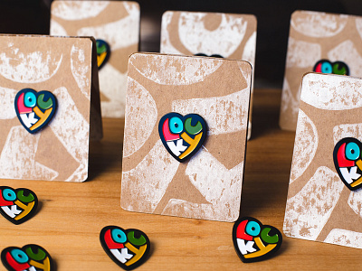 LOU KY Heart Enamel Pin