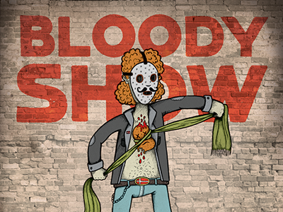 Bloody Show Beer against the grain art beer blood drawing hipster illustration label mikkeller oranges poster robby davis texture whim