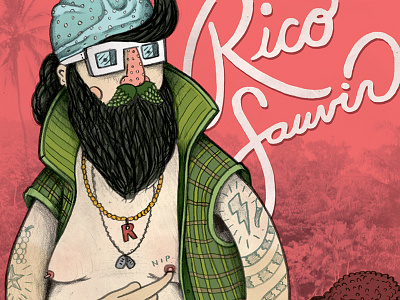 Rico Sauvin Beer label